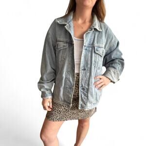 Vintage gap blue denim jacket size medium oversized
